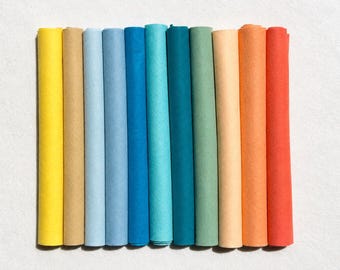 Beach Sand-Wool Blend  Felt Collection, 11 Colors, 9"x12" Merino Wool Blend Felt, Coastal Felt, Ocean Colors