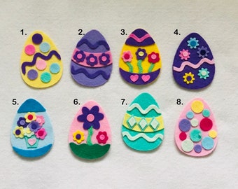 Easter craft, Easter egg felt kit, egg decorating kit, Easter kids craft, Pick 3