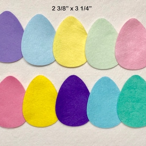 Easter Egg Die Cuts, Wool Blend Felt image 1