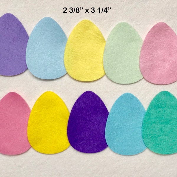 Easter Egg Die Cuts, Wool Blend Felt