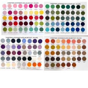 Wollmischung Filz Blätter: 158 Farben, Bastelbedarf (10-9x12 oder 20-6 x 9 inch) Bild 8