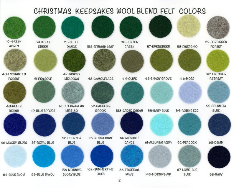 Wool Felt 10 sheets 9x12 inch Wool Blend Felt Wool Felt Sheets Choose Your Own Colors image 3