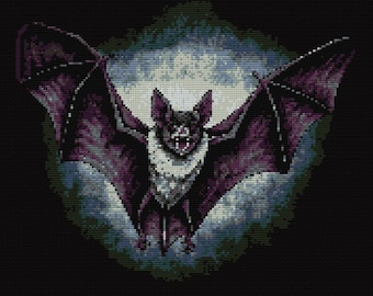 Vampir-Fledermaus gegen den Mond