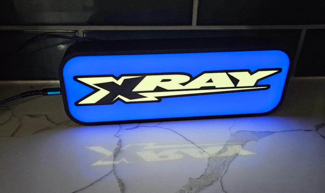 X Ray Racing Led Sign Xray RC Led Light Box Sign USB C Wall Mounted or Free Standing - Etsy ...