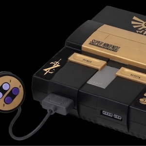 konsol nintendo super snes us legend of zelda renoverad anpassad ocarina of times memo