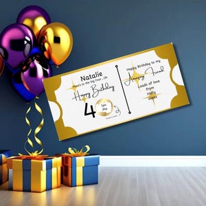 Biglietto di compleanno personalizzato da grattare per rivelare, biglietto da grattare per compleanno, regalo di buon compleanno per rivelare, regalo a sorpresa per amici o familiari
