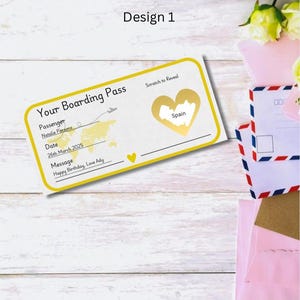 Ticket d'anniversaire personnalisé à gratter pour révéler, carte d'anniversaire à gratter, cadeau de joyeux anniversaire à révéler, cadeau surprise pour amis ou famille