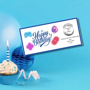 Biglietto di compleanno personalizzato da grattare per rivelare, biglietto da grattare per compleanno, regalo di buon compleanno per rivelare, regalo a sorpresa per amici o familiari