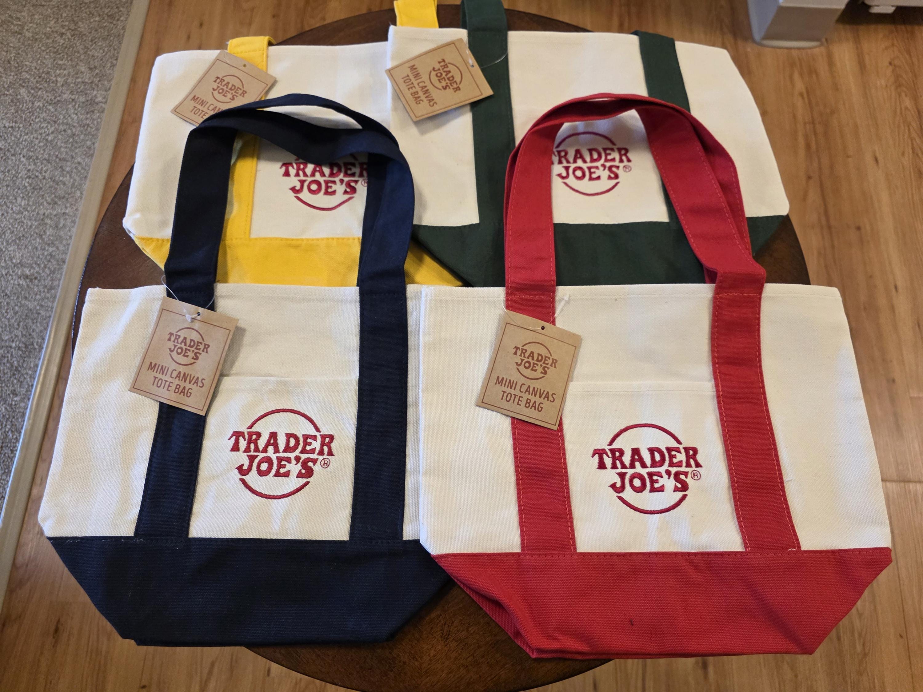 Trader Joe's Mini Tote Limited Edition Original Primary Colors - Etsy