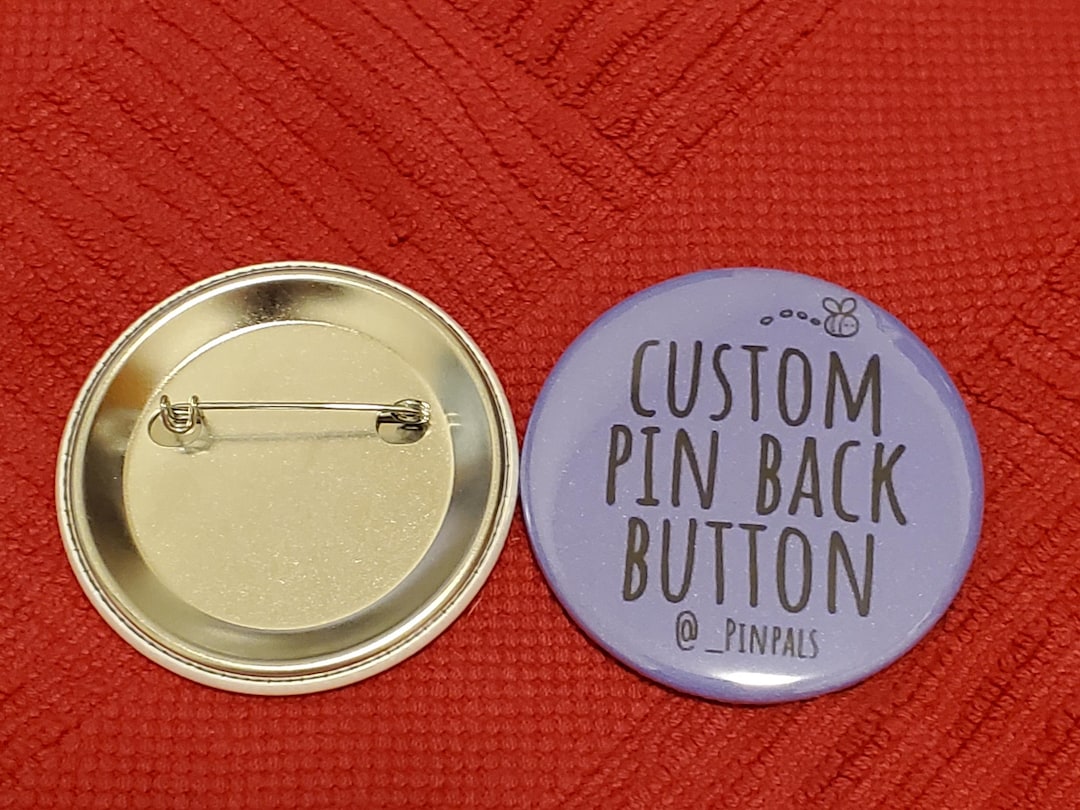 Custom Pin Back Buttons 2.25": Full Color Photo Buttons - Etsy