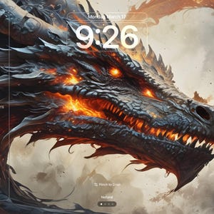 Dragon Lock Screen IPad, IPhone, tablets, downloadable poster