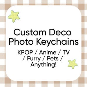 Llaveros personalizados con foto y cuentas decorativas: KPOP, anime, TV, animales peludos y mascotas