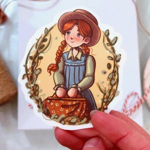 Anne of Green Gables Sticker - Anne Shirley 2.5 x 3 Vinyl Waterproof Sticker - Anne of Avonlea - Book Lover’s Sticker