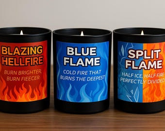 Anime Inspired Candle Collection | Hero Academia Scented Candles | Handmade Beeswax Anime Gift