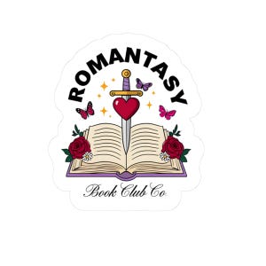 Naklejka Romantyczny Klub Książki