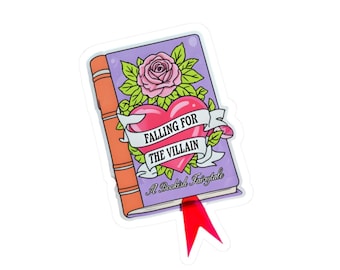 Bücherwurm Bösewicht Sticker