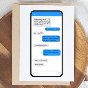 Pensieri da cucciolo - Biglietto di pronta guarigione - Stampa digitale