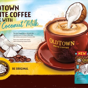 Limited Edition : Coconut Flavored White Coffee (Tropical Delight)