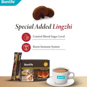 Lingzhi Q10 Coffee Mix: Energy & Immune Boost, Low GI