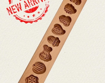 Wooden Cookie Press New Design : Traditional Mooncake Biscuit Mold for Baking Soapmaking