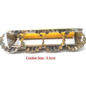 Cookie Cutter Roller Biscuit Mold for Butter Cookies Stainless Steel Press for Festive Baking Gifts