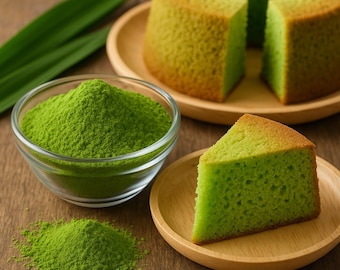 Poudre d'extrait de feuille de pandan pur / mélange de noix de coco de pandan - Arôme naturel asiatique pour pâtisseries, crèmes glacées, matcha latte et biscuits