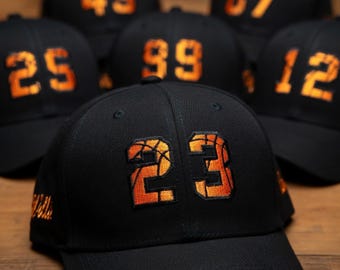 Custom Basketball Team Hat, Personalized Embroidered Cap for Adults, Game Day Apparel, Custom Name School Spirit Hat, Team Gifts