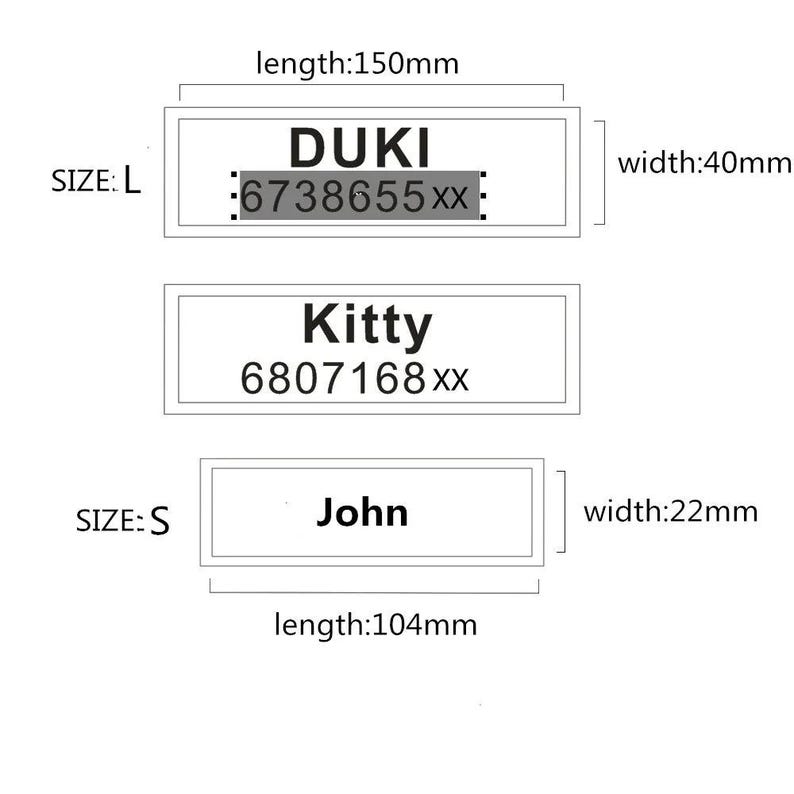 Image showcasing Custom Name Dog Velcro Label Pet Chest Strap Velcro Embroidered Patch ...