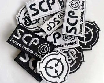 SCP Foundation Embleem Embroidered Patch, Supernatural Lover Embroidery Hook And loop Patches Tactical Badges for Bag Hats Clothing Backpack