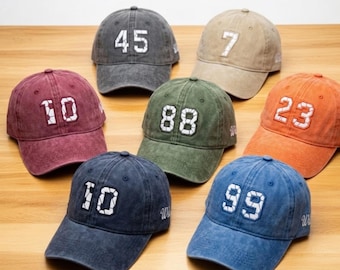 Custom Soccer Number Hat, Personalized Soccer Mom Baseball Cap, Embroidered Youth Soccer Team Hat, Game Day Apparel, Soccer Player Gift