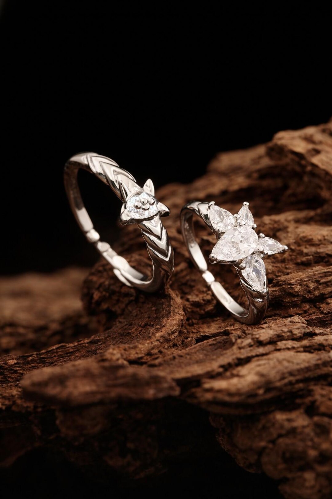 Silver Braided Rune Ring – Elf Mage Inspired Adjustable Band, Fantasy ...