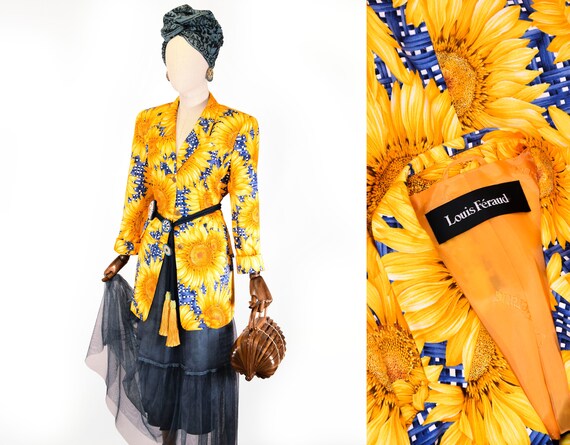 LOUIS FERAUD jacket, vintage Louis Feraud printed