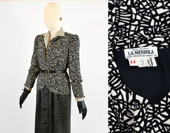 LA MENDOLA jacket, vintage La Mendola jersey knit