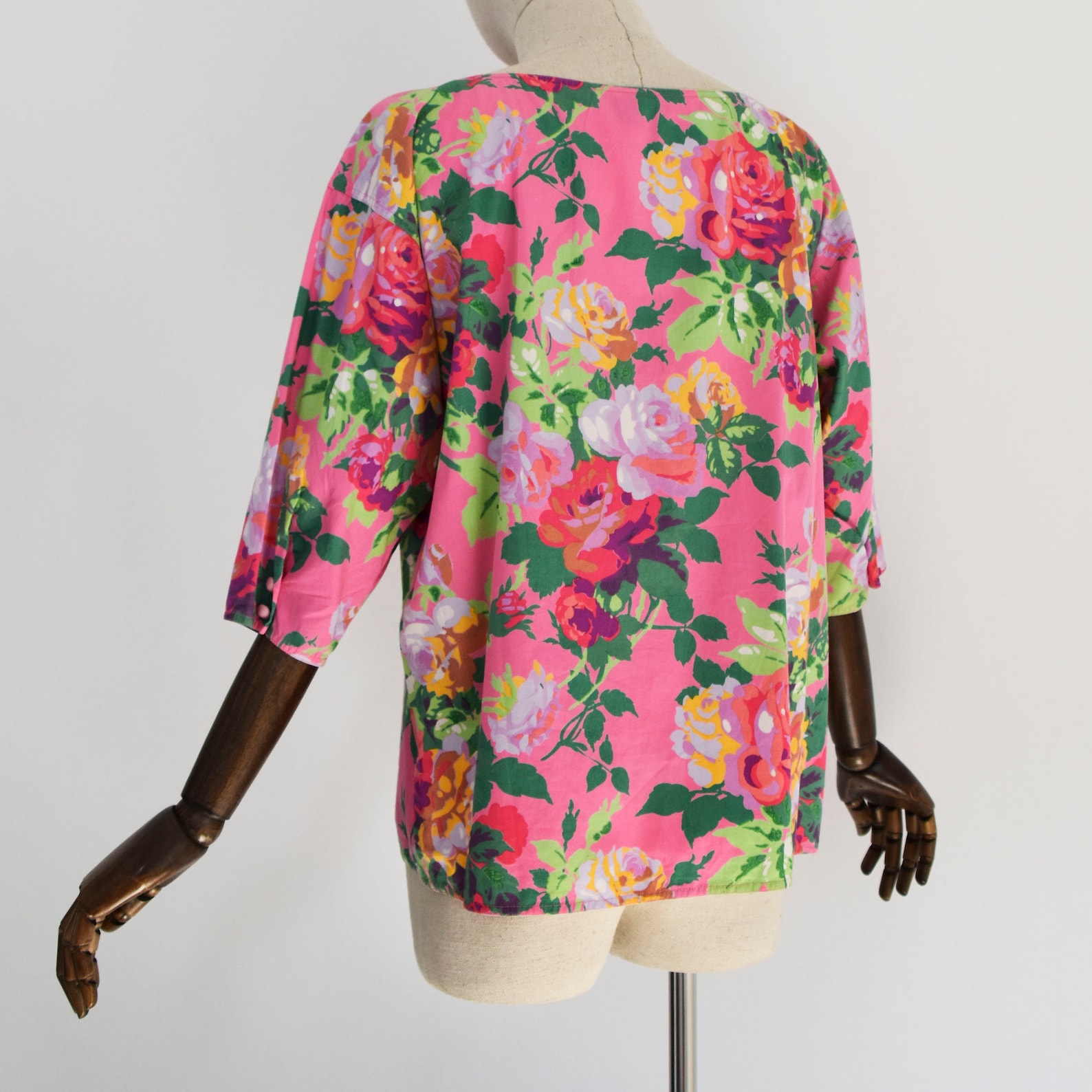 EMANUEL UNGARO blouse vintage 1990s cotton floral print | Etsy