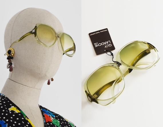GUY LAROCHE sunglasses, vintage Guy laroche green