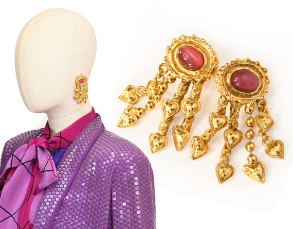 CHRISTIAN LACROIX earrings, Vintage Lacroix Baroqu