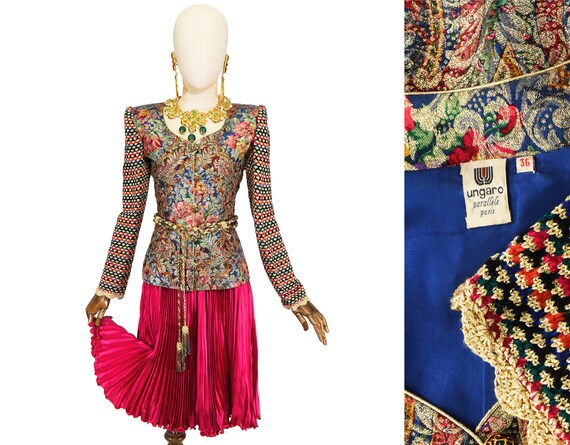 UNGARO vintage set, 1990s UNGARO three pieces even