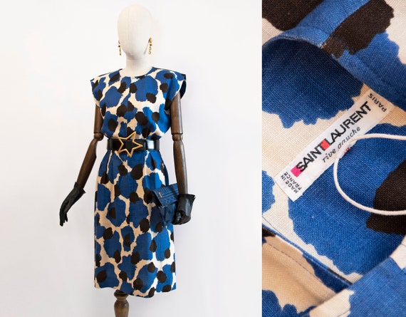 SAINT LAURENT dress, vintage 1980s Yves Saint Laur