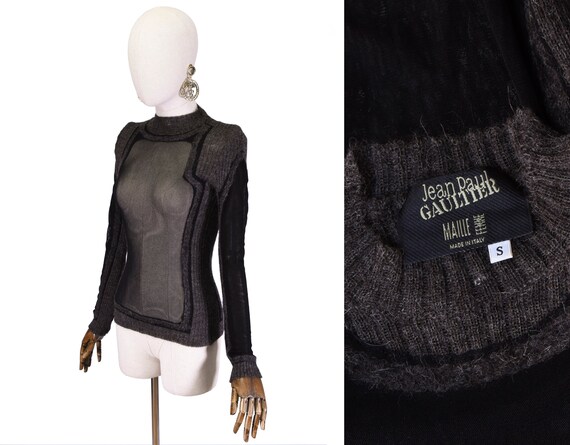 GAULTIER mesh top, 1990s Jean Paul Gaultier Maille