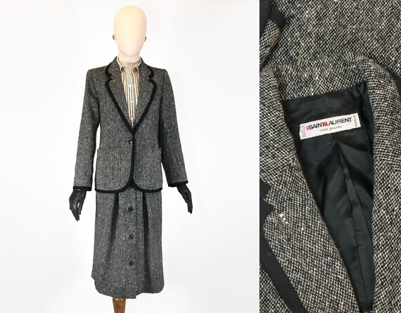 SAINT LAURENT suit, vintage Yves Saint Laurent che