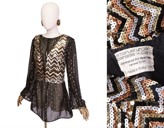 EMANUEL UNGARO vest, vintage UNGARO vintage 80s se
