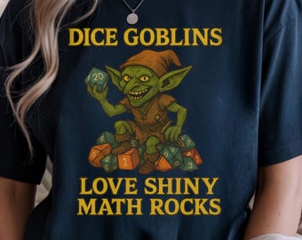 Würfel Goblin T-Shirt: Lustiges D&D Gamer Tee