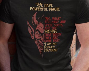 DND Style Villain Unisex T-Shirt, Devil Taunting Tee