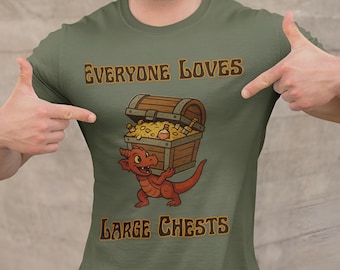 Kobold Treasure Chest T-Shirt, Funny D&D RPG Gamer Tee