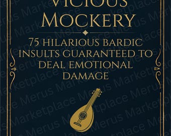 Vicious Mockery Deck: 75 D&D Bardische Beleidigungen (Digitaler Download)