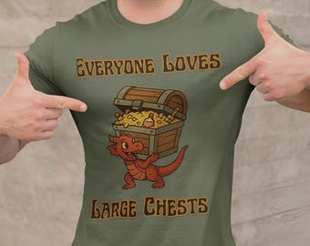 Fantasy Loot T-Shirt: Kobold & Treasure Chest - RPG Gamer Tee