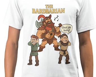 Funny Barbarian DND T-Shirt, Fantasy Gamer Tee, Dungeons Dragons Apparel
