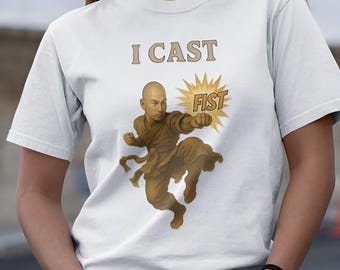 Funny Monk D&D T-Shirt: Flurry of Blows, Natural 20s