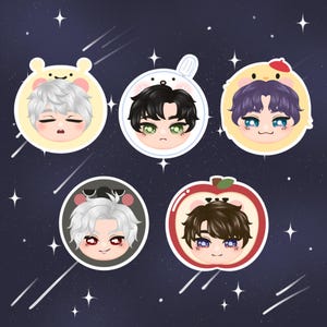 Love and Deepspace Stickers | Xavier, Zayne, Rafayel, Sylus, Caleb