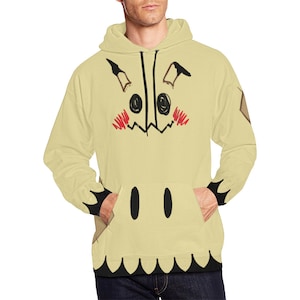 Mimikyu cosplay inspired printed fabric hoodie or sweatshirt